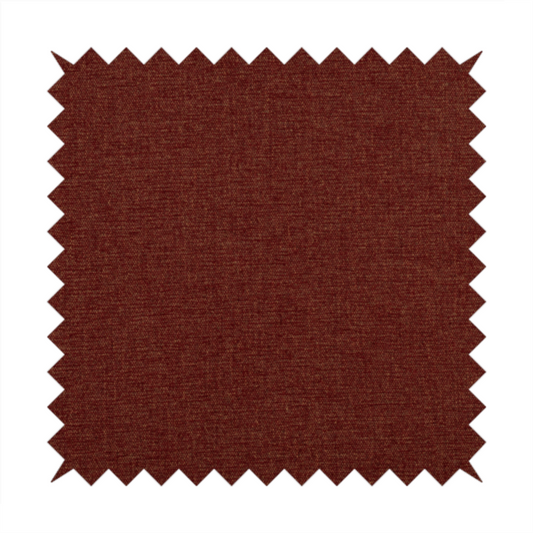Alaska Textured Chenille Clean Easy Treated Red Colour Upholstery Fabric CTR-1330