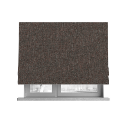 Alaska Textured Chenille Clean Easy Treated Grey With Pink Colour Upholstery Fabric CTR-1333 - Roman Blinds