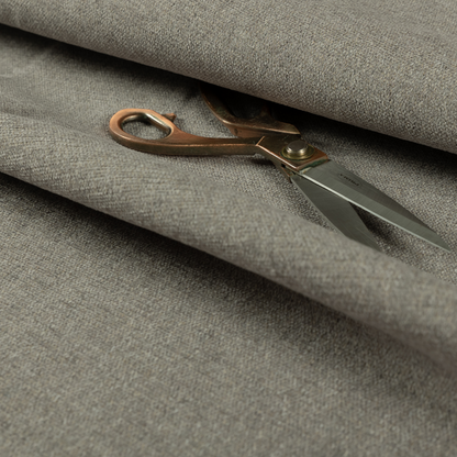 Alaska Textured Chenille Clean Easy Treated Silver Grey Colour Upholstery Fabric CTR-1337 - Roman Blinds