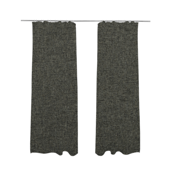 Alaska Textured Chenille Clean Easy Treated Grey Colour Upholstery Fabric CTR-1338 - Made To Measure Curtains