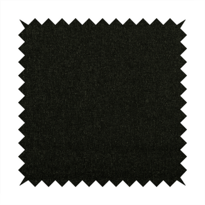 Alaska Textured Chenille Clean Easy Treated Black Colour Upholstery Fabric CTR-1339 - Roman Blinds