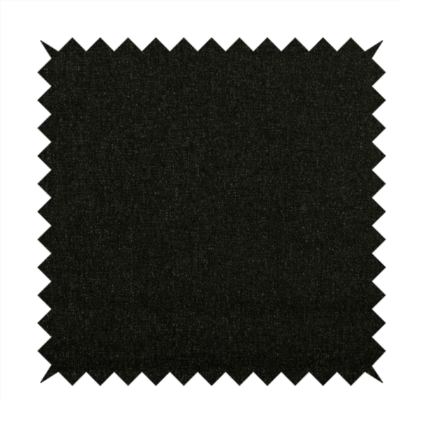 Alaska Textured Chenille Clean Easy Treated Black Colour Upholstery Fabric CTR-1339 - Handmade Cushions