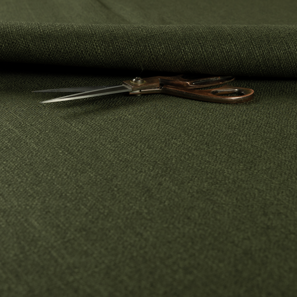 Washington Textured Chenille Green Colour Upholstery Fabric CTR-1344 - Made To Measure Curtains