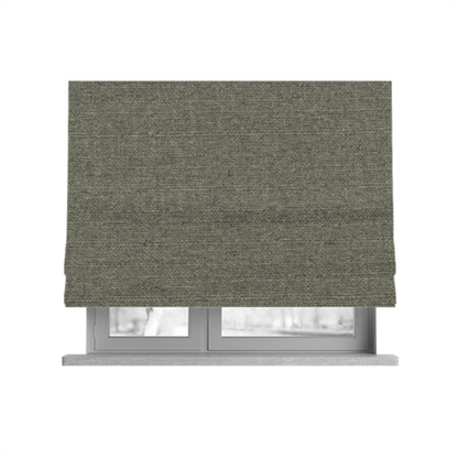 Washington Textured Chenille Grey Colour Upholstery Fabric CTR-1346 - Roman Blinds