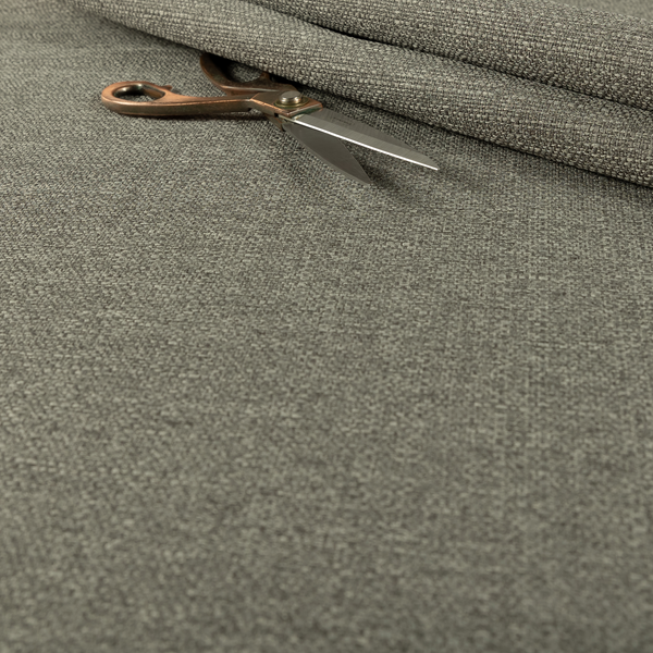 Washington Textured Chenille Grey Colour Upholstery Fabric CTR-1346 - Roman Blinds