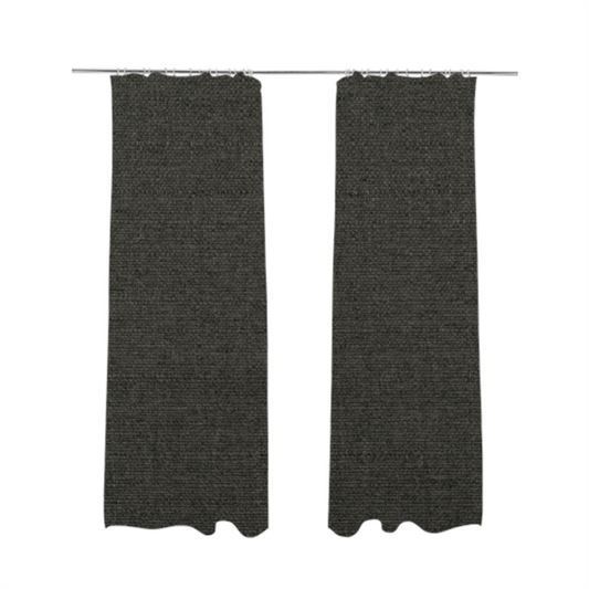 Washington Textured Chenille Charcoal Colour Upholstery Fabric CTR-1347 - Made To Measure Curtains