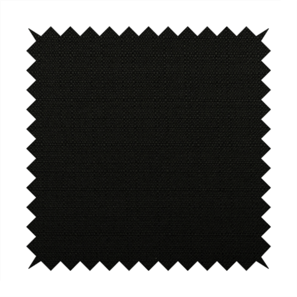 Washington Textured Chenille Black Colour Upholstery Fabric CTR-1348 - Roman Blinds