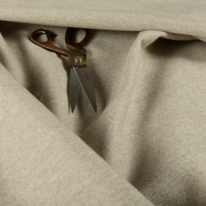 Eddison Soft Weave Water Repellent Treated Material Cream Colour Upholstery Fabric CTR-1354 - Roman Blinds