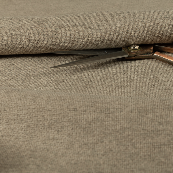 Eddison Soft Weave Water Repellent Treated Material Brown Colour Upholstery Fabric CTR-1356 - Roman Blinds