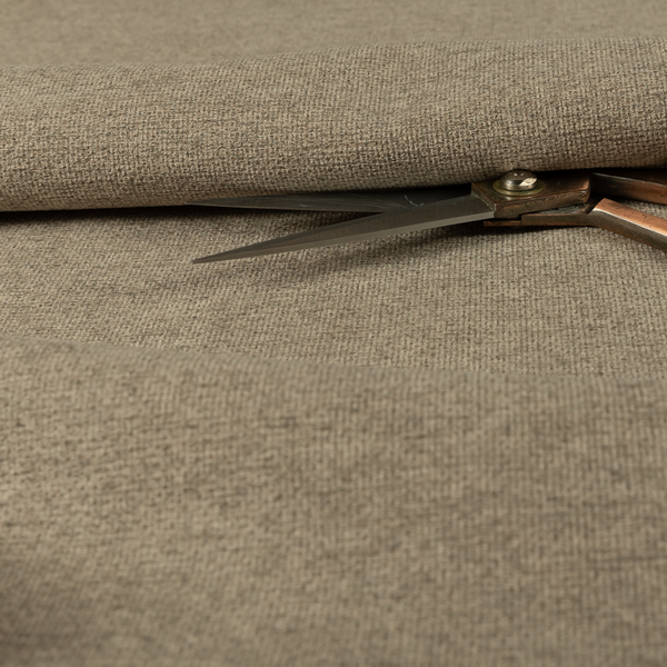 Eddison Soft Weave Water Repellent Treated Material Brown Colour Upholstery Fabric CTR-1356 - Made To Measure Curtains