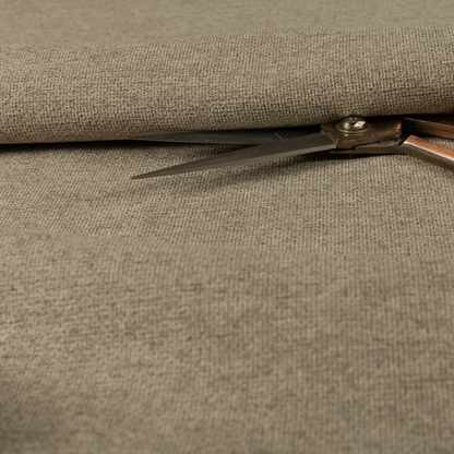 Eddison Soft Weave Water Repellent Treated Material Brown Colour Upholstery Fabric CTR-1356 - Made To Measure Curtains