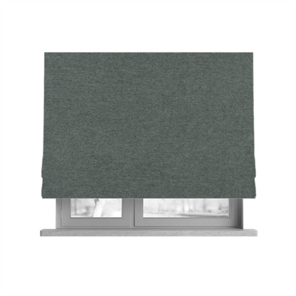 Eddison Soft Weave Water Repellent Treated Material Grey Colour Upholstery Fabric CTR-1359 - Roman Blinds