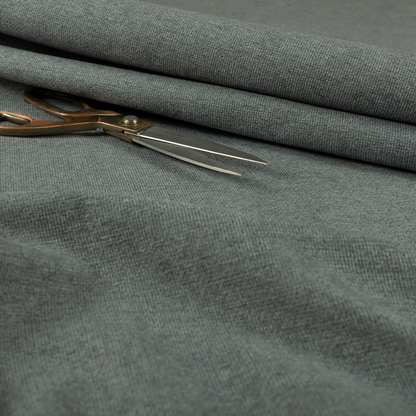 Eddison Soft Weave Water Repellent Treated Material Grey Colour Upholstery Fabric CTR-1359 - Roman Blinds