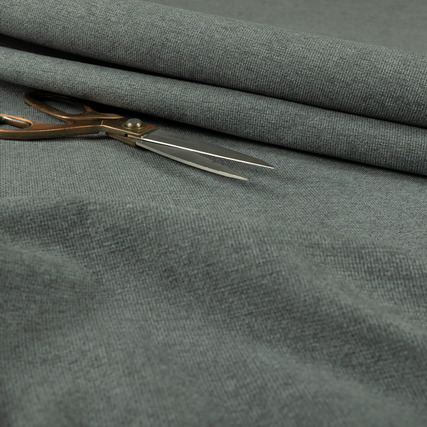 Eddison Soft Weave Water Repellent Treated Material Grey Colour Upholstery Fabric CTR-1359 - Made To Measure Curtains