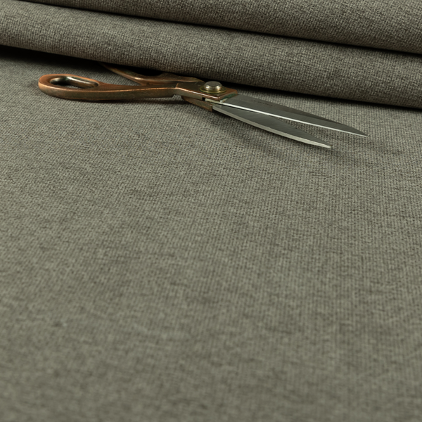 Eddison Soft Weave Water Repellent Treated Material Pebble Grey Colour Upholstery Fabric CTR-1361 - Roman Blinds