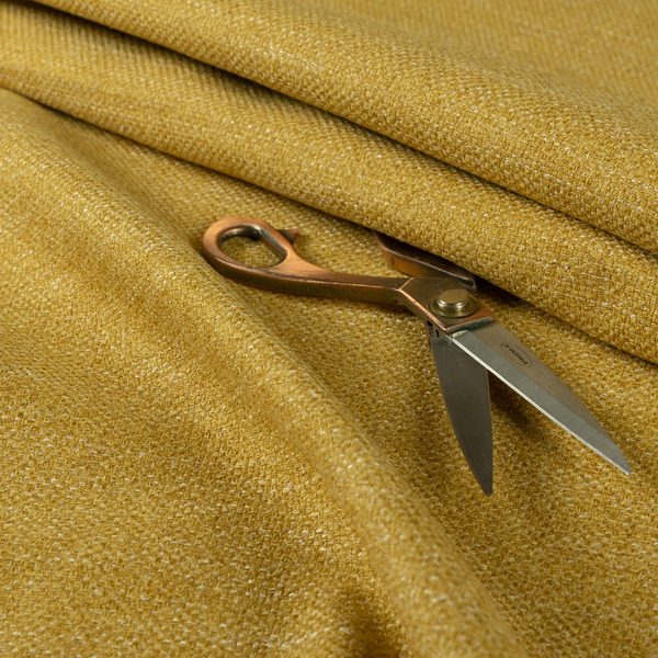 Malta Basket Weave Material Yellow Colour Upholstery Fabric CTR-1363 - Roman Blinds