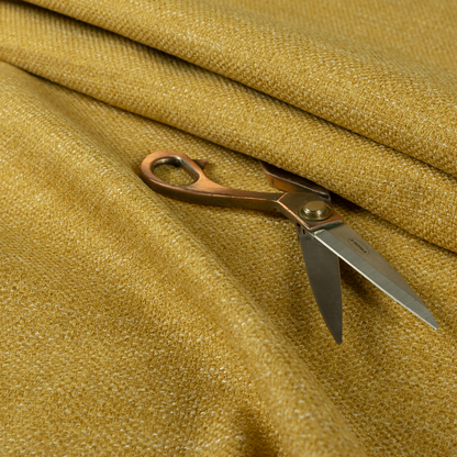 Malta Basket Weave Material Yellow Colour Upholstery Fabric CTR-1363 - Made To Measure Curtains