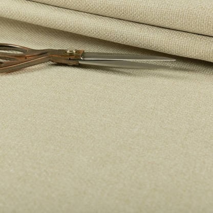 Malta Basket Weave Material Cream Colour Upholstery Fabric CTR-1365 - Made To Measure Curtains