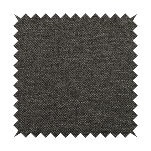 Malta Basket Weave Material Black Colour Upholstery Fabric CTR-1373