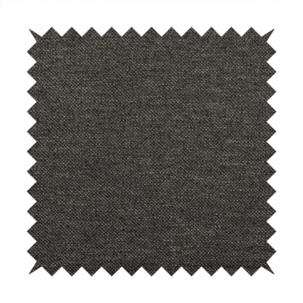 Malta Basket Weave Material Black Colour Upholstery Fabric CTR-1373 - Made To Measure Curtains