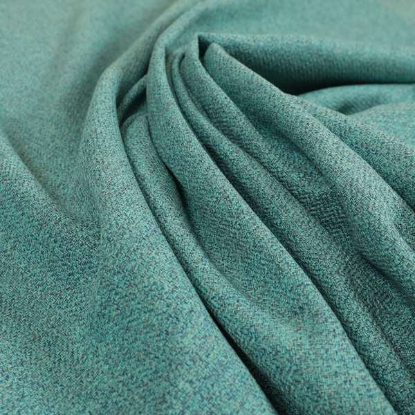 Bainbridge Woven Plain Fabric Blue Teal Colour Upholstery Fabric CTR-14 - Roman Blinds