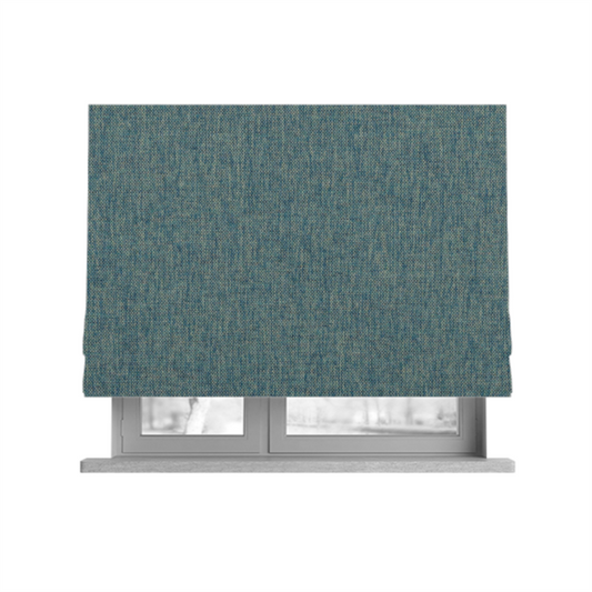 Monaco Fine Plain Weave Ocean Blue Upholstery Fabric CTR-1400 - Roman Blinds