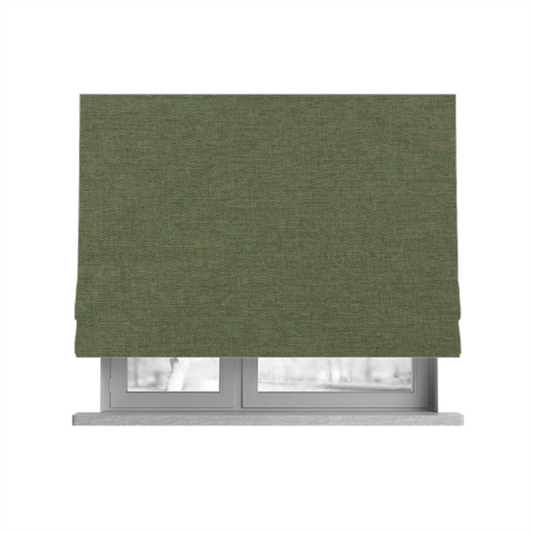 Monaco Fine Plain Weave Green Upholstery Fabric CTR-1401 - Roman Blinds