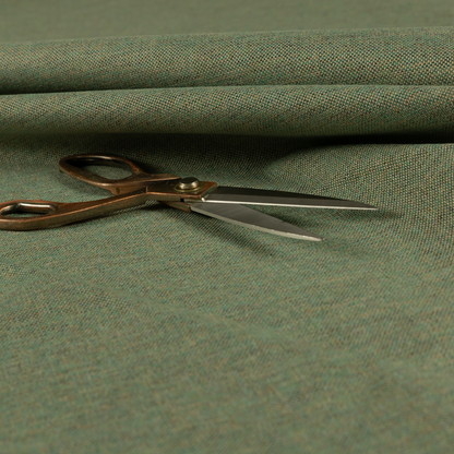 Monaco Fine Plain Weave Green Upholstery Fabric CTR-1401 - Roman Blinds