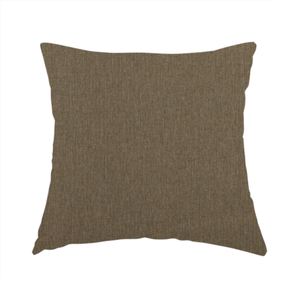 Monaco Fine Plain Weave Brown Beige Upholstery Fabric CTR-1403 - Handmade Cushions
