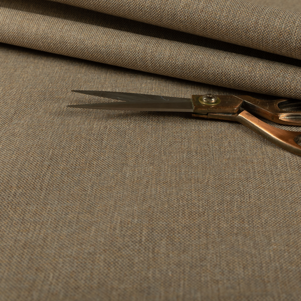 Monaco Fine Plain Weave Brown Beige Upholstery Fabric CTR-1403 - Made To Measure Curtains