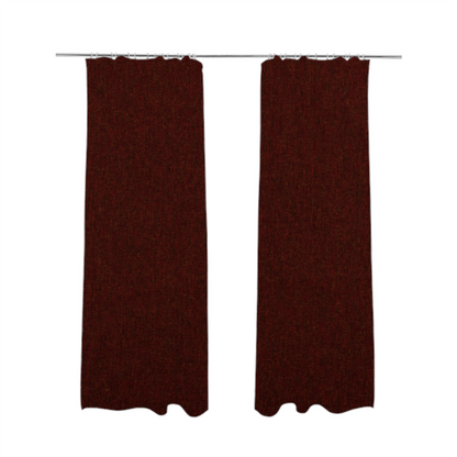 Monaco Fine Plain Weave Red Brown Upholstery Fabric CTR-1405 - Made To Measure Curtains