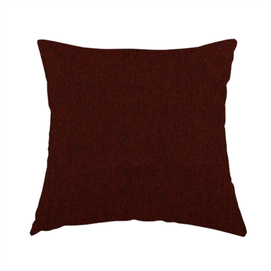 Monaco Fine Plain Weave Red Brown Upholstery Fabric CTR-1405 - Handmade Cushions