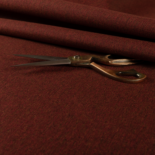 Monaco Fine Plain Weave Red Brown Upholstery Fabric CTR-1405 - Roman Blinds