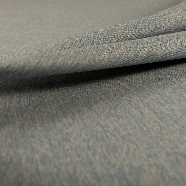 Monaco Fine Plain Weave Blue Beige Upholstery Fabric CTR-1409