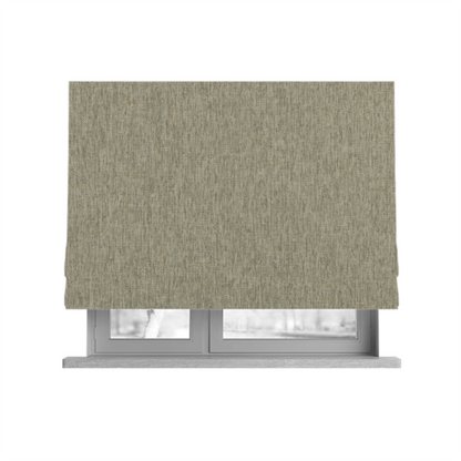 Monaco Fine Plain Weave Grey Beige Upholstery Fabric CTR-1410 - Roman Blinds