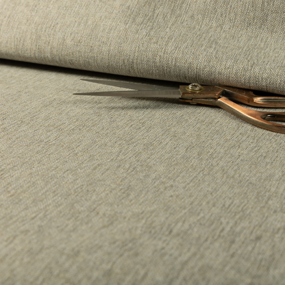 Monaco Fine Plain Weave Grey Beige Upholstery Fabric CTR-1410 - Roman Blinds