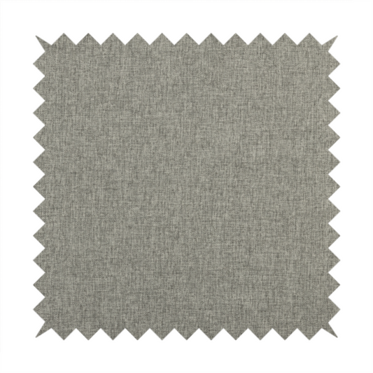 Monaco Fine Plain Weave Silver White Upholstery Fabric CTR-1416