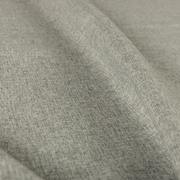 Monaco Fine Plain Weave Silver White Upholstery Fabric CTR-1416 - Roman Blinds
