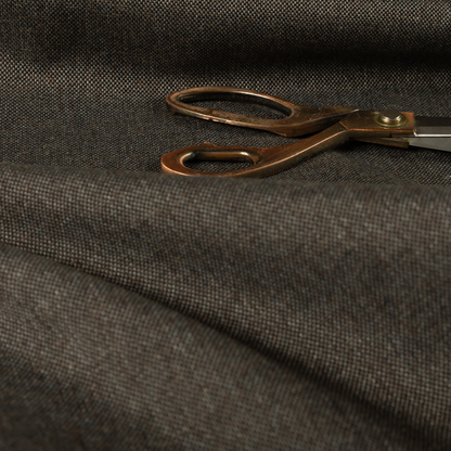 Monaco Fine Plain Weave Grey Black Upholstery Fabric CTR-1418