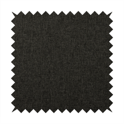 Monaco Fine Plain Weave Black Upholstery Fabric CTR-1419 - Roman Blinds