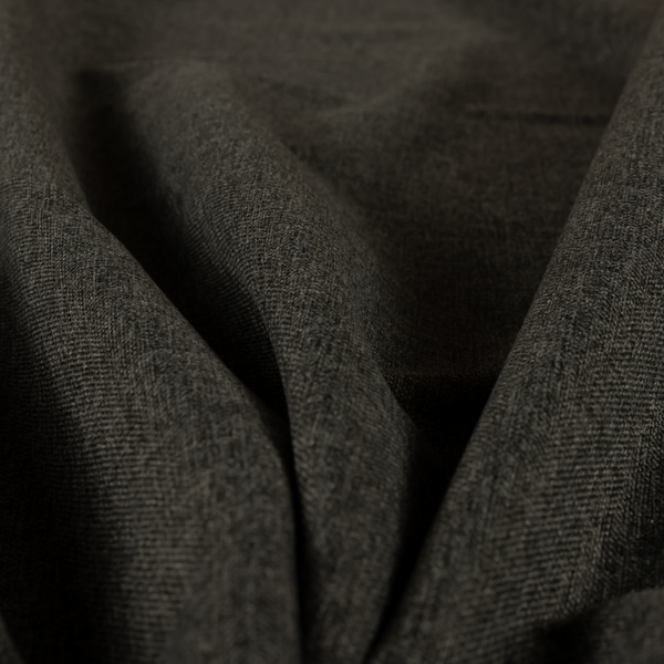 Monaco Fine Plain Weave Black Upholstery Fabric CTR-1419 - Roman Blinds