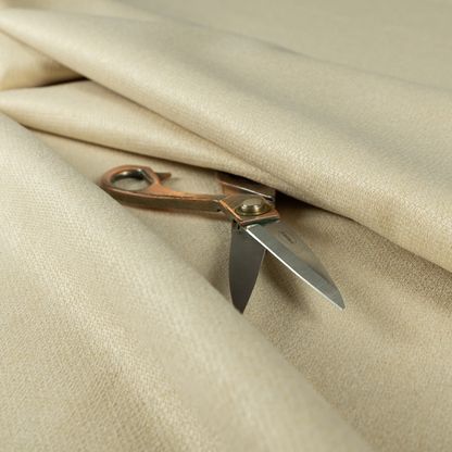 Bali Soft Texture Plain Water Repellent Beige Upholstery Fabric CTR-1421 - Roman Blinds