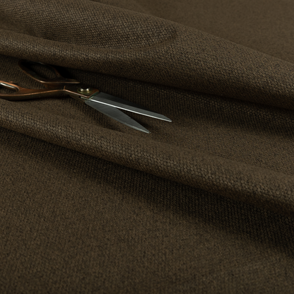 Bali Soft Texture Plain Water Repellent Dark Brown Upholstery Fabric CTR-1424 - Made To Measure Curtains