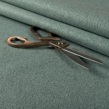 Bali Soft Texture Plain Water Repellent Teal Upholstery Fabric CTR-1429 - Roman Blinds