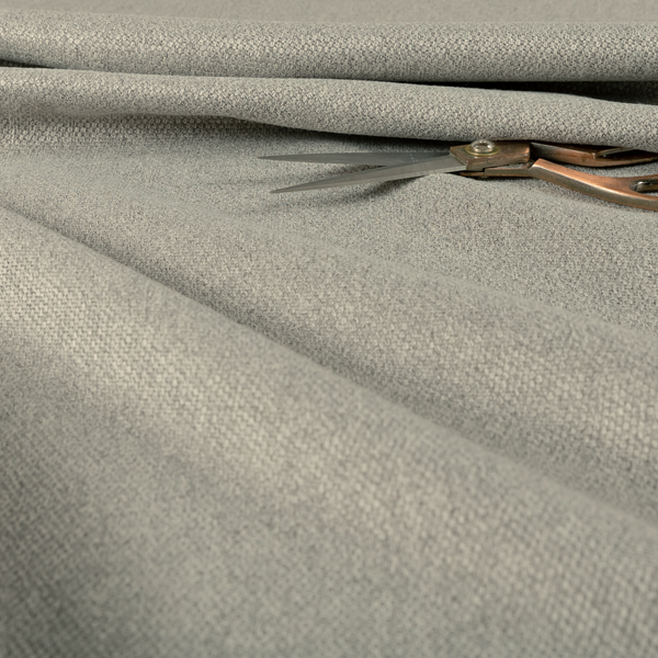 Bali Soft Texture Plain Water Repellent Silver Upholstery Fabric CTR-1433 - Made To Measure Curtains