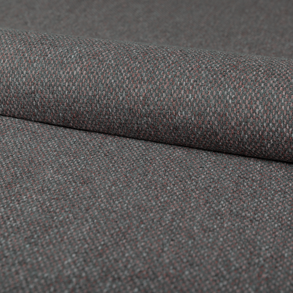 Summer Textured Weave Clean Easy Grey With Purple Upholstery Fabric CTR-1440 - Made To Measure Curtains