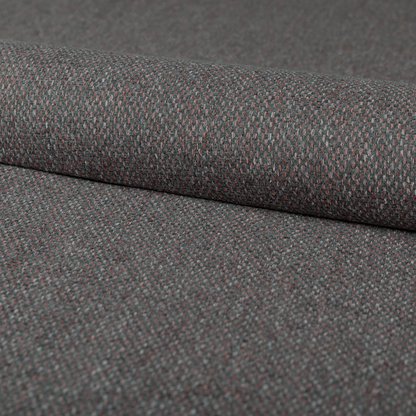 Summer Textured Weave Clean Easy Grey With Purple Upholstery Fabric CTR-1440 - Made To Measure Curtains