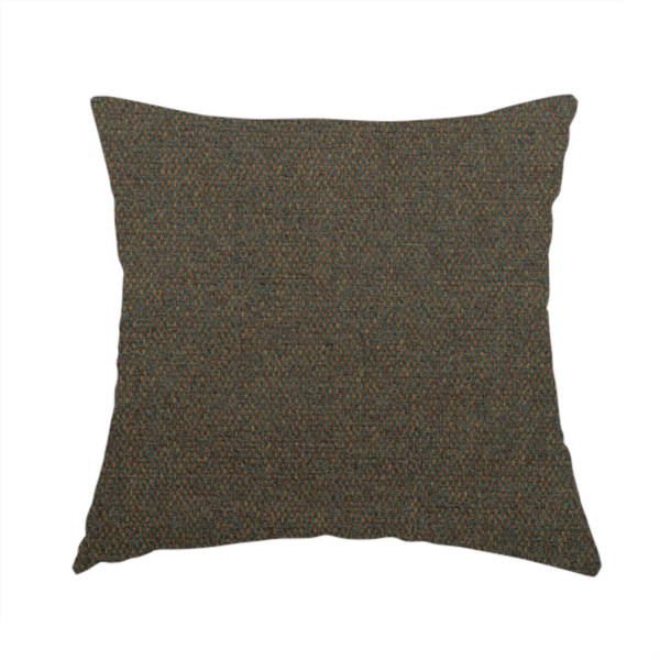 Summer Textured Weave Clean Easy Grey With Orange Upholstery Fabric CTR-1441 - Handmade Cushions