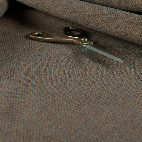 Summer Textured Weave Clean Easy Grey With Orange Upholstery Fabric CTR-1441 - Made To Measure Curtains