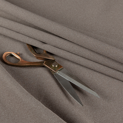 Dabhel Plain Weave Water Repellent Brown Upholstery Fabric CTR-1449 - Roman Blinds